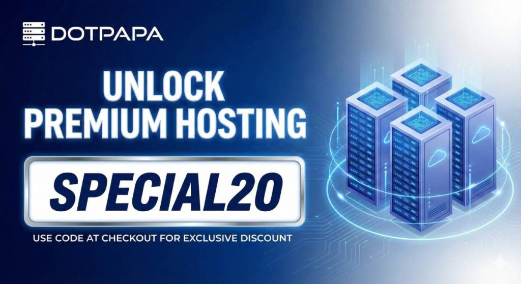 DotPapa hosting promotional banner